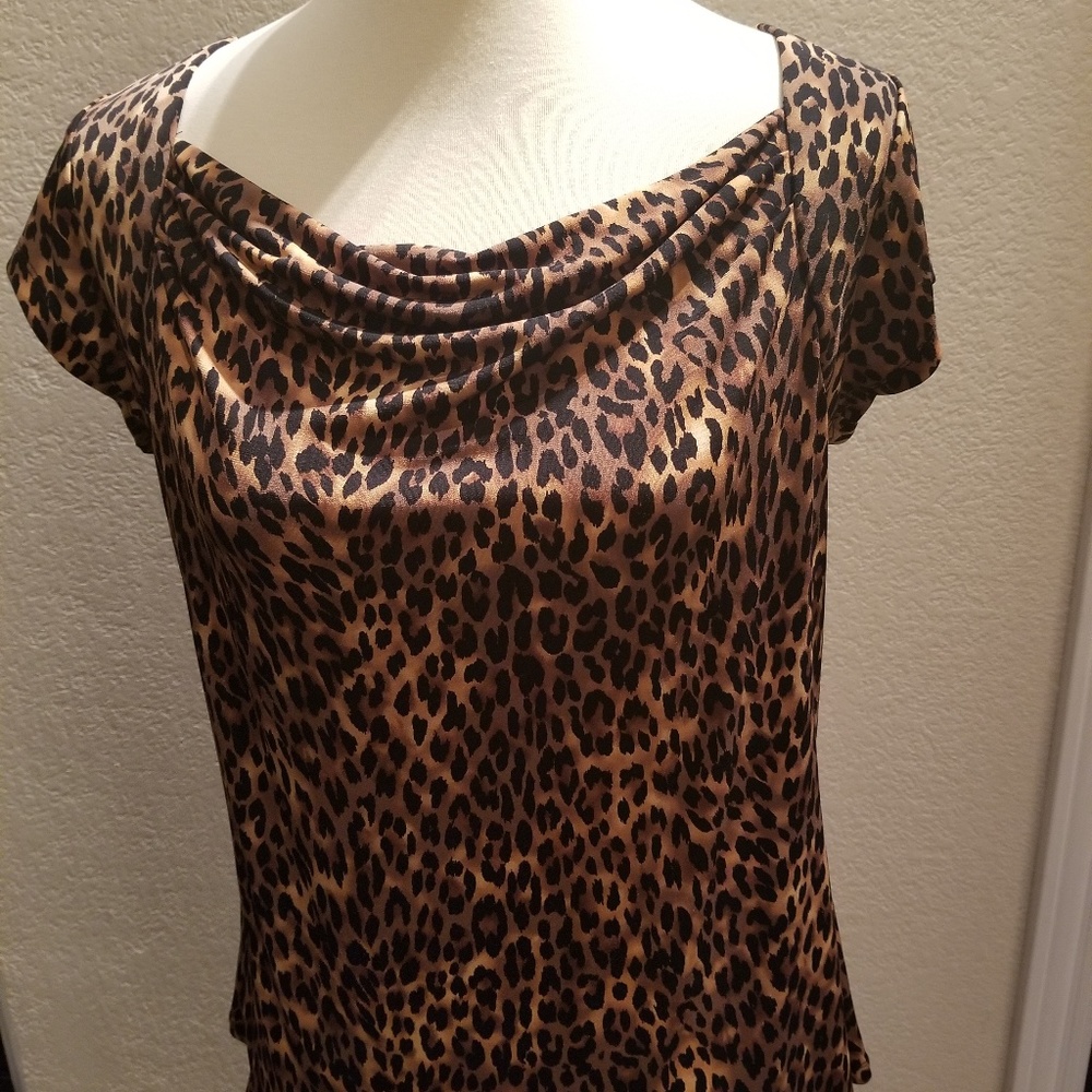 Style & Co. animal print blouse